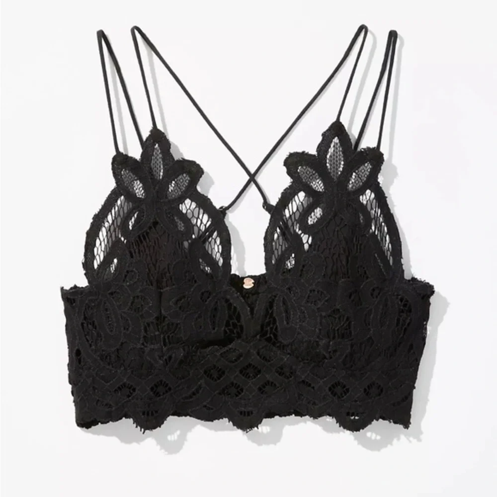 Free People Lace Strappy Bralette BNWT L - Picture 1 of 5